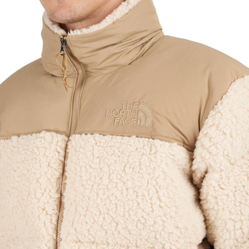 the north face m sherpa nuptse jacket sand 944863