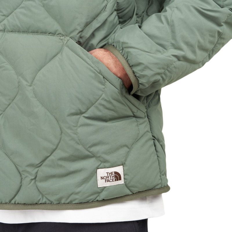 the north face m66 down jacket grun 357127