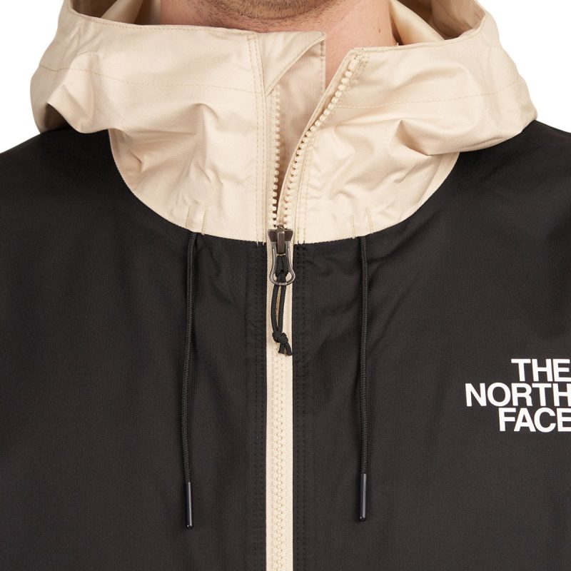 the north face new mountain q jacket schwarz beige 608423