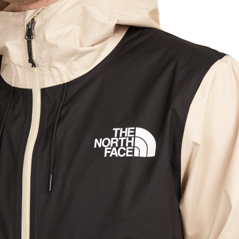 the north face new mountain q jacket schwarz beige 652907