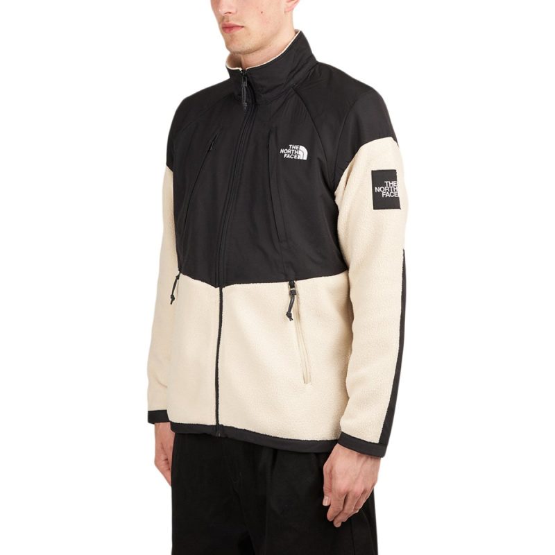 the north face phlego denali fleece beige schwarz 350982