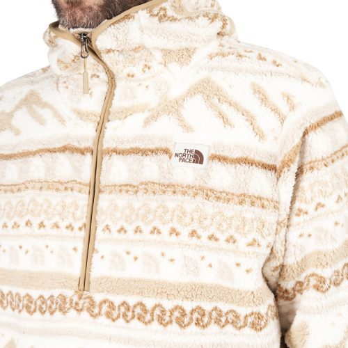 the north face printed campshire po hoodie weiss fairisle 318605