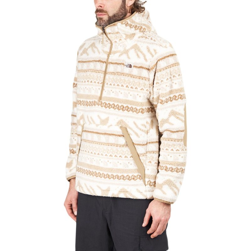 the north face printed campshire po hoodie weiss fairisle 422379