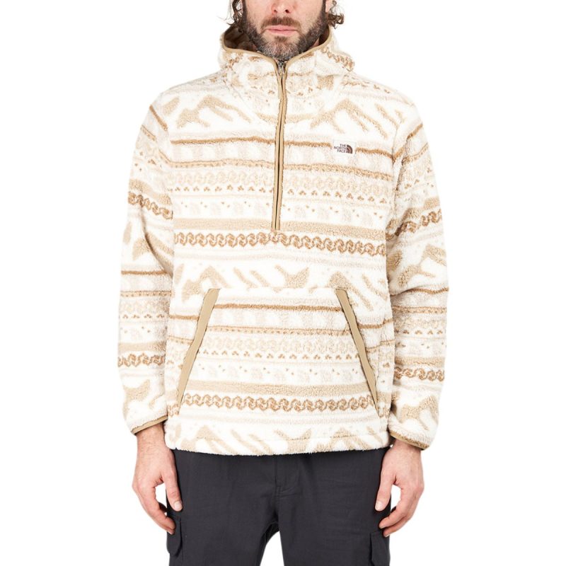 the north face printed campshire po hoodie weiss fairisle 760297