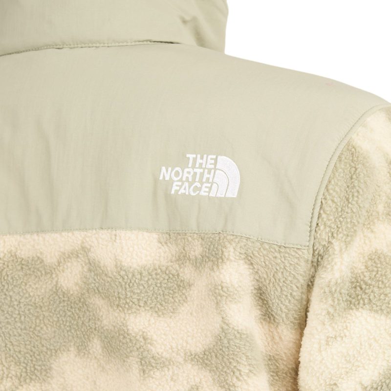 the north face printed denali 2 fleece jacket beige grun 580935