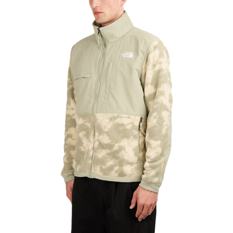 the north face printed denali 2 fleece jacket beige grun 763508