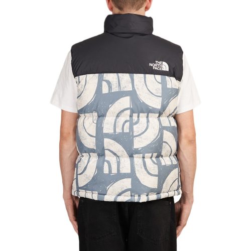 the north face printed retro nuptse vest multi 425598