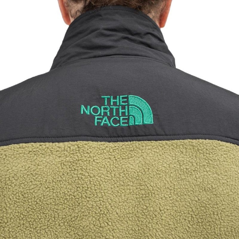 the north face steep tech 12 zip pullover olive schwarz 578104