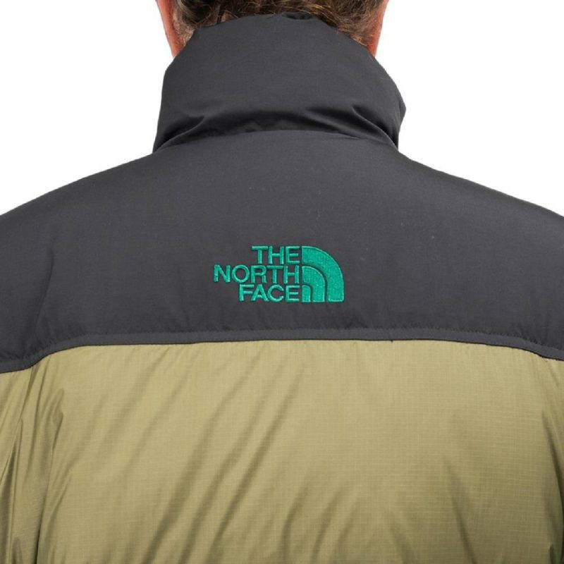 the north face steep tech down jacket khaki schwarz 280260