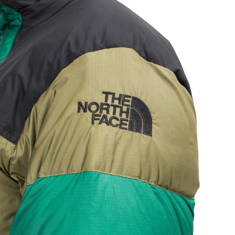 the north face steep tech down jacket khaki schwarz 307045