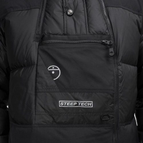 the north face steep tech down jacket schwarz 193053