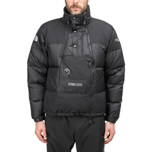 the north face steep tech down jacket schwarz 209356