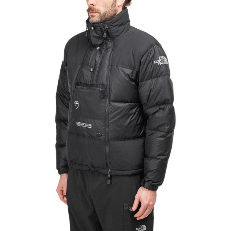 the north face steep tech down jacket schwarz 598199