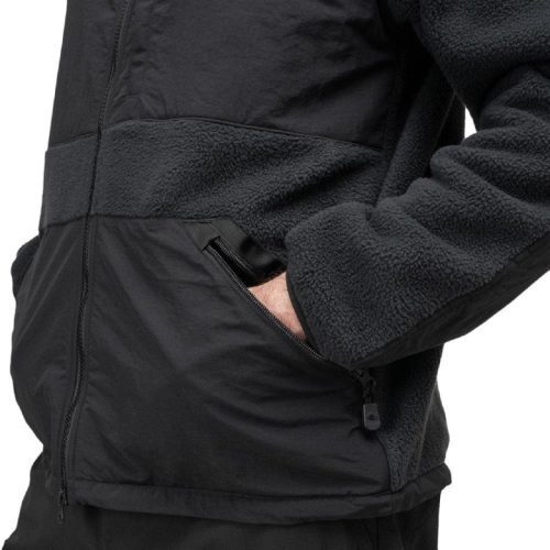 the north face steep tech full zip fleece jacket schwarz 290474