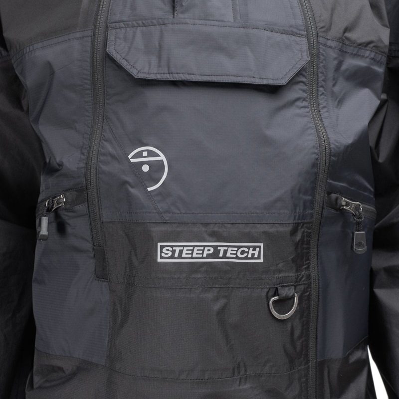 the north face steep tech light rain jacket schwarz 157115