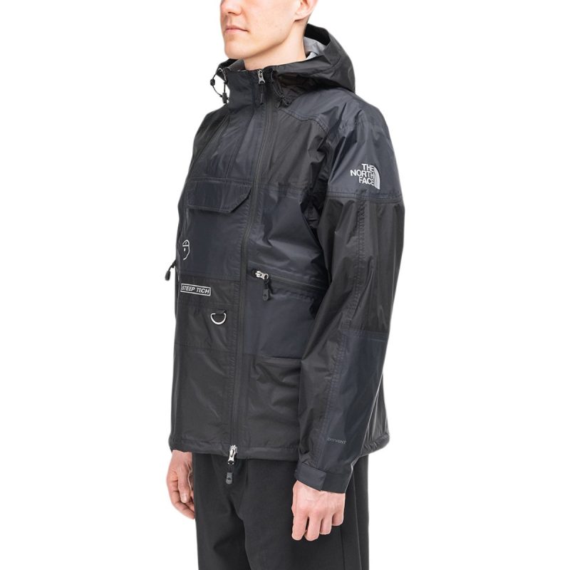 the north face steep tech light rain jacket schwarz 308049