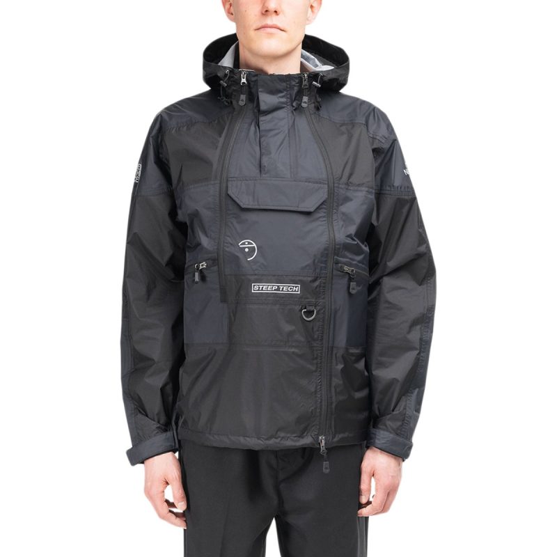 the north face steep tech light rain jacket schwarz 499993