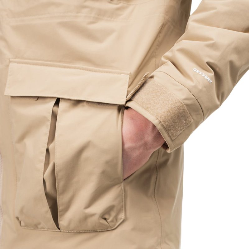 the north face storm peak jacket khaki 986464