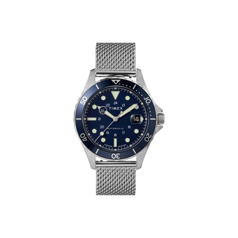 timex archive navi xl automatic 41mm blau tw2u382007u 486456