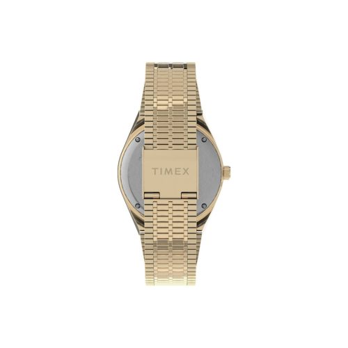 timex archive q diver reissue 38mm gold blau 899517