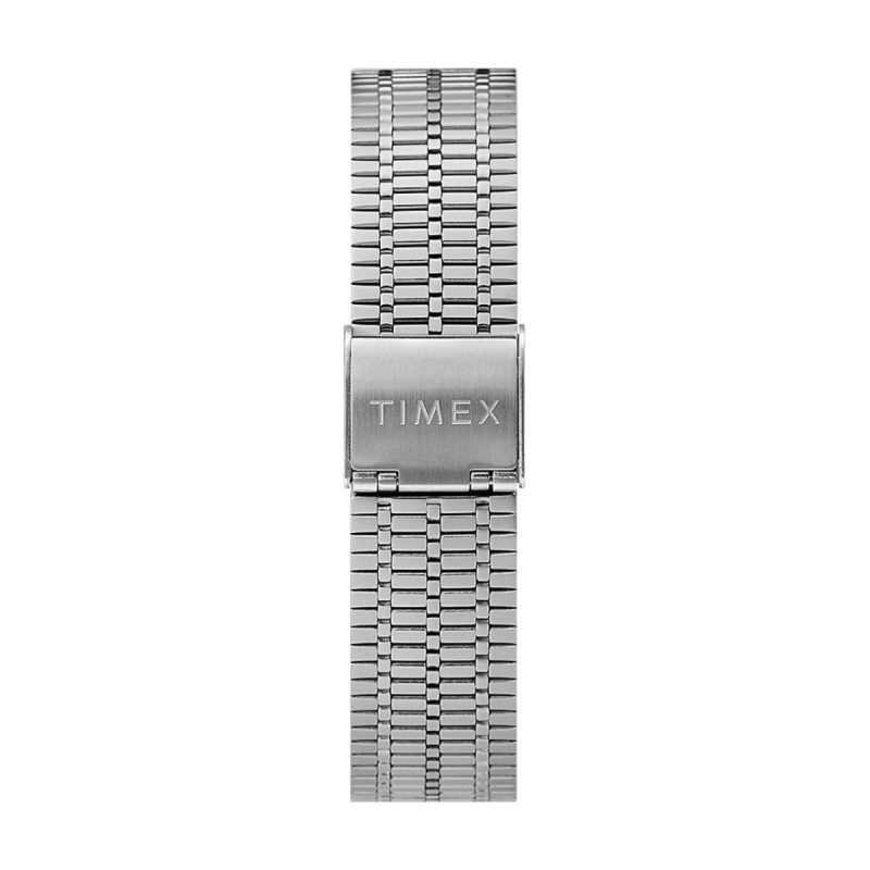 timex archive q diver reissue 38mm silber blau orange 750736