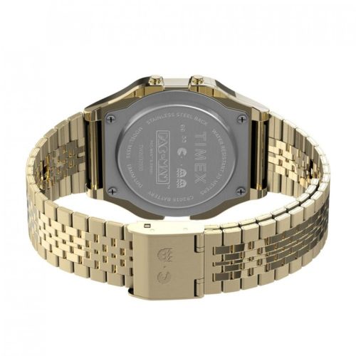 timex archive t80 x pac man 34mm gold 830676