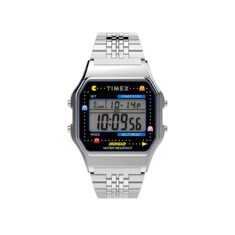 timex archive t80 x pac man 34mm silber 776123