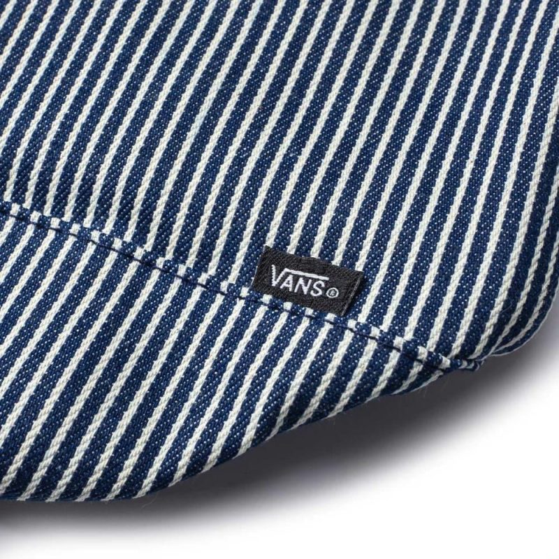 vans vault hickory stripe tote bag mt vernon blau weiss 946975