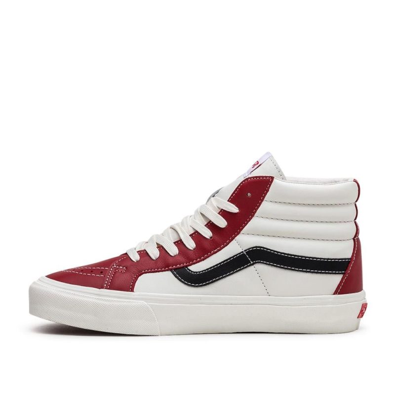 vans vault sk8 hi reissue lx rot weiss schwarz 139965