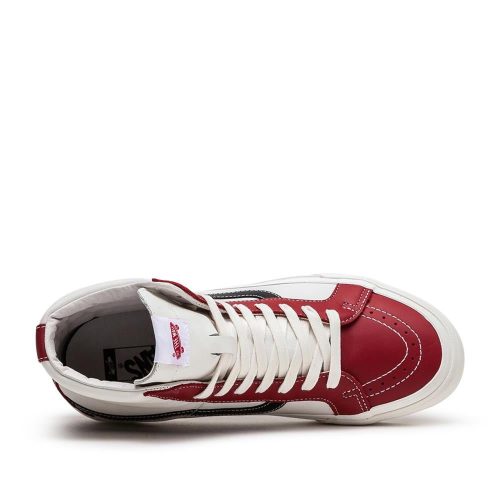 vans vault sk8 hi reissue lx rot weiss schwarz 308600