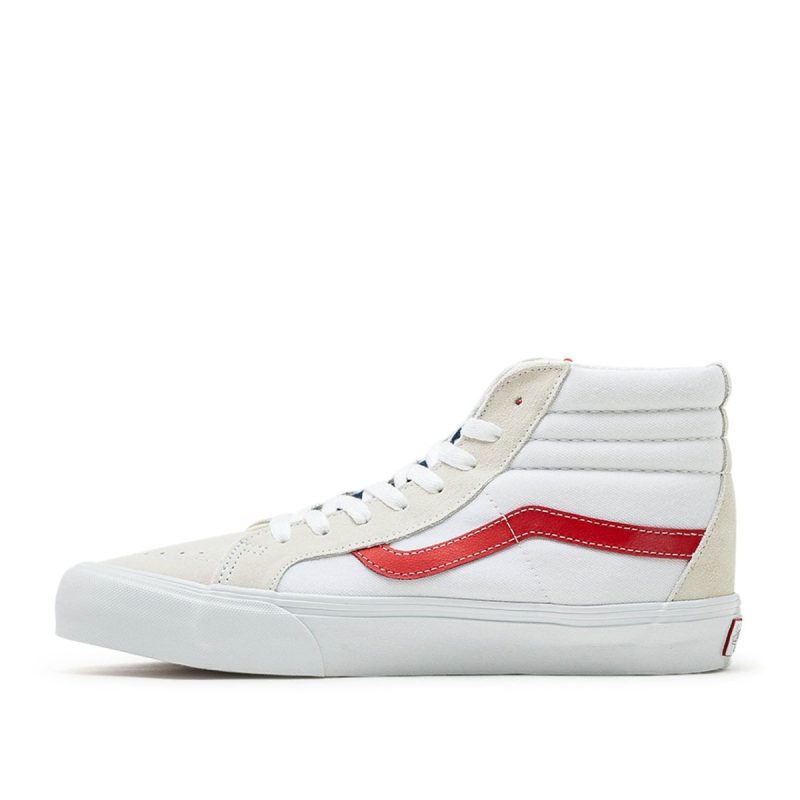 vans vault ua sk8 hi reissue vr3 lx weiss rot 769911