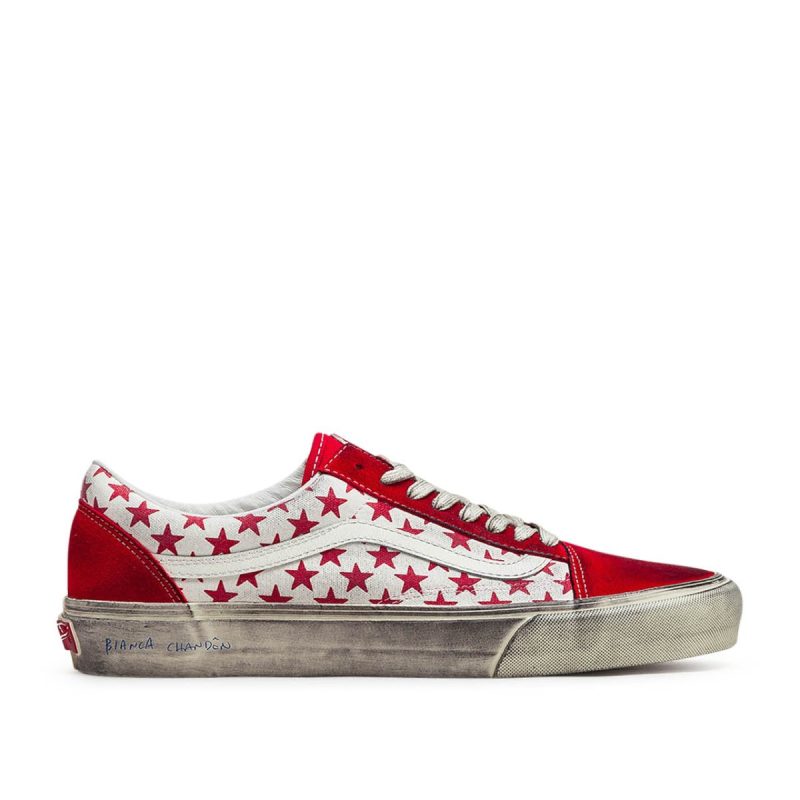 vans vault x bianca chandon ua old skool vlt lx rot weiss 718850