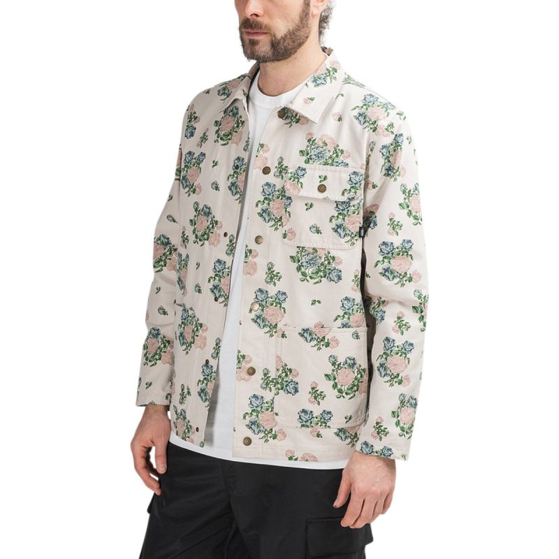 vans vault x jim goldberg matress floral coat beige 497452