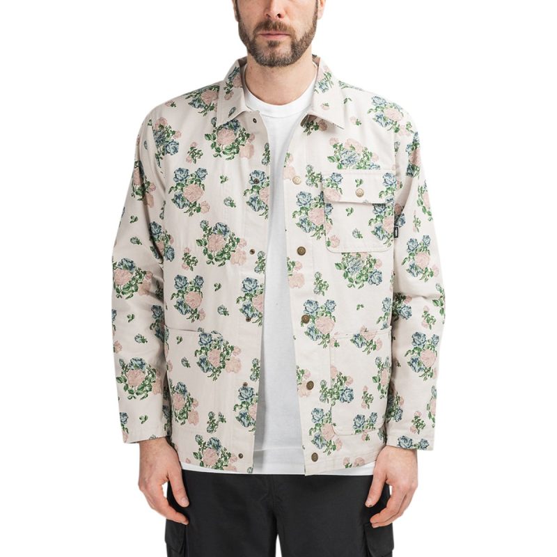 vans vault x jim goldberg matress floral coat beige 523286