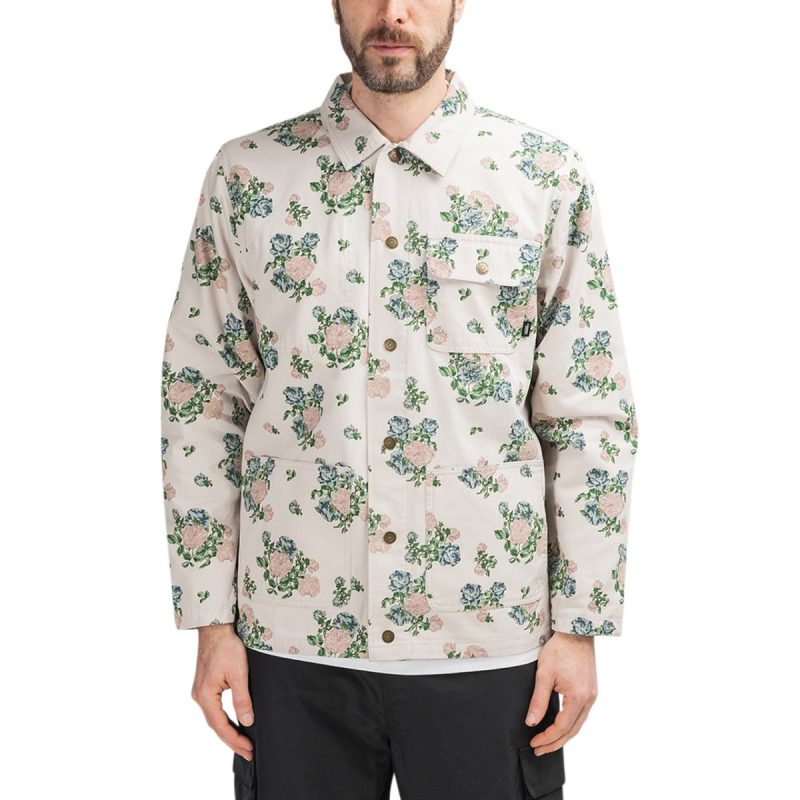 vans vault x jim goldberg matress floral coat beige 685324