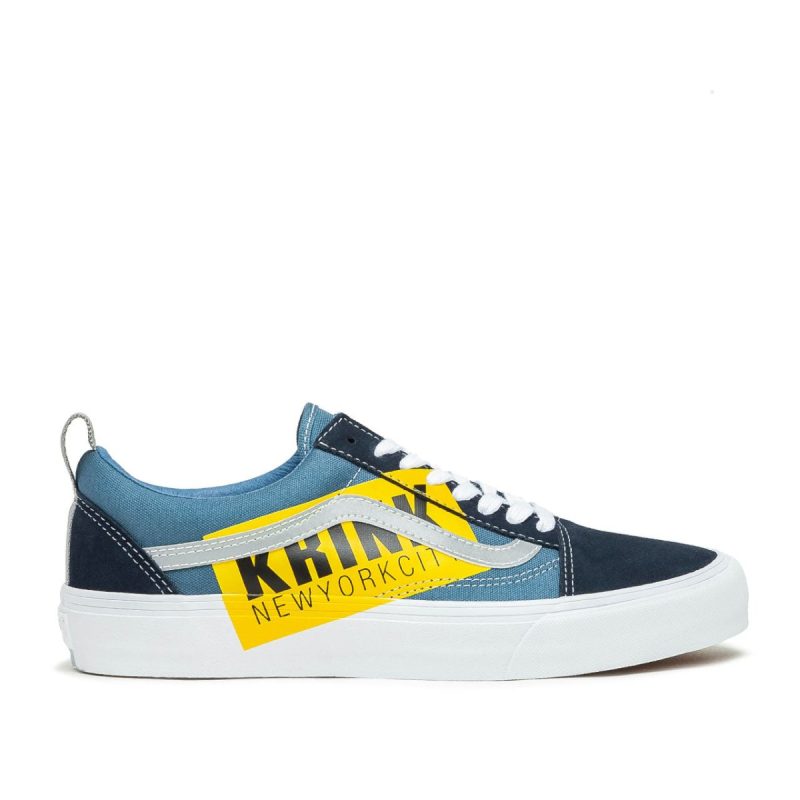 vans vault x krink old skool vlt lx blau weiss 822585