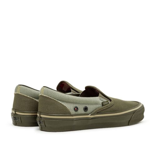 vans vault x nigel cabourn ua og classic slip on lx oliv 454052