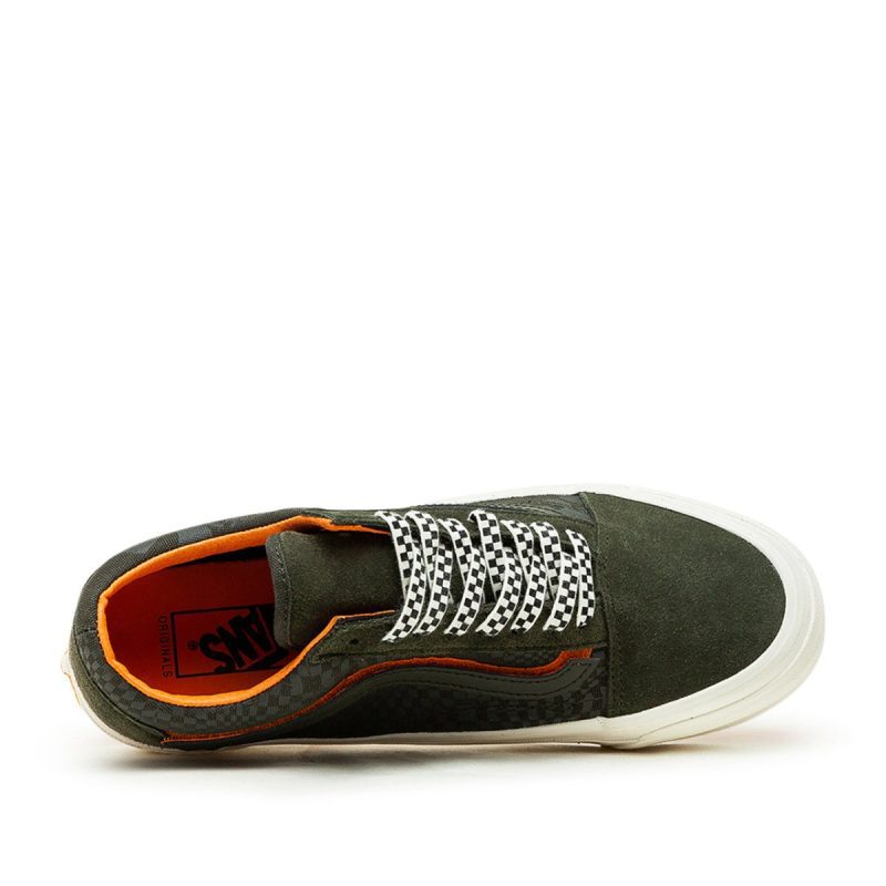 vans vault x porter by yoshida og old skool lx olive orange 296285