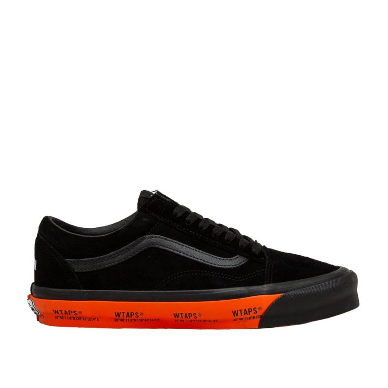 vans vault x wtaps og old skool lx schwarz orange 408163