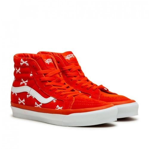 vans vault x wtaps og sk8 hi lx orange weiss 309930