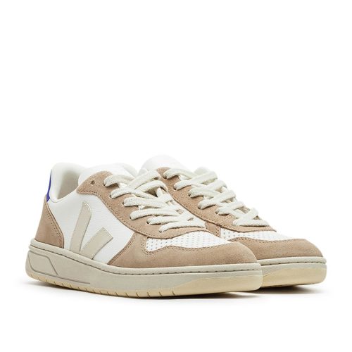 veja v 10 chromefree leather weiss beige 134136