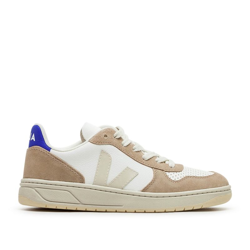 veja v 10 chromefree leather weiss beige 335983