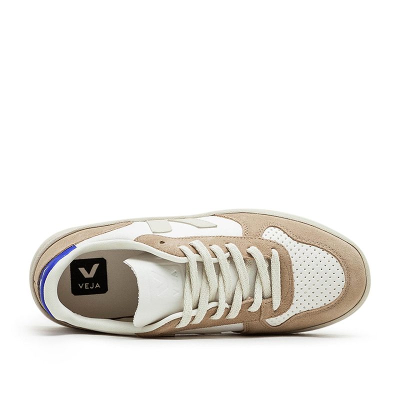 veja v 10 chromefree leather weiss beige 720165