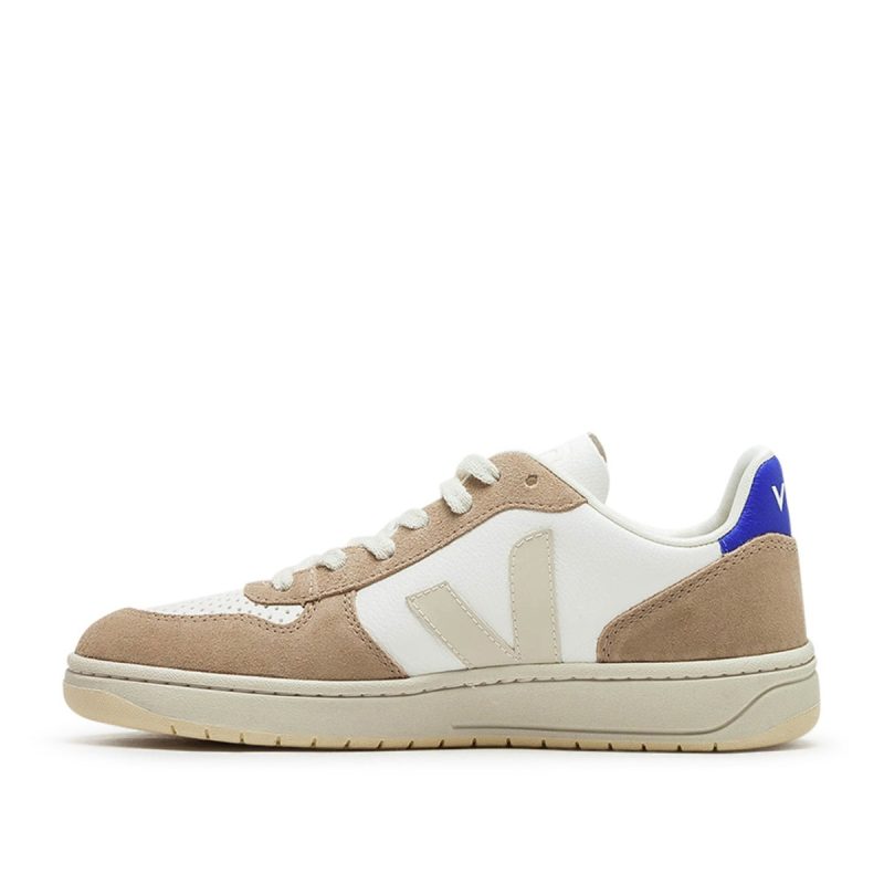 veja v 10 chromefree leather weiss beige 887592