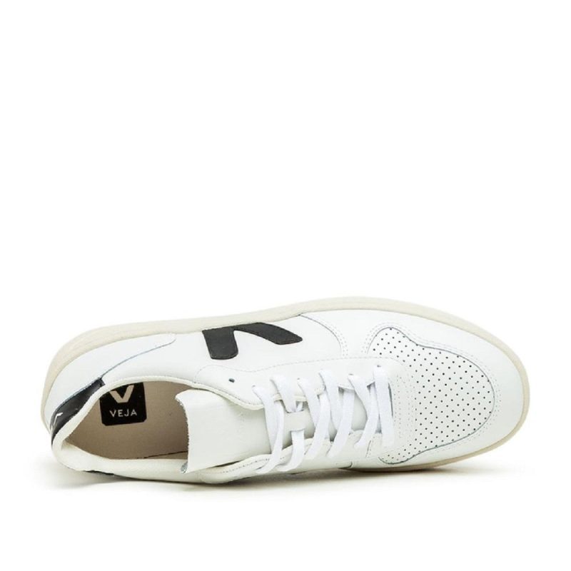 veja v 10 leather weiss schwarz 517113