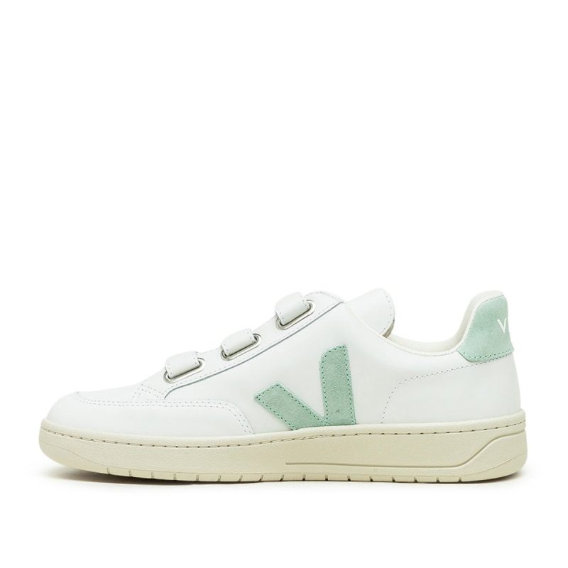 veja v lock leather weiss mint 911295