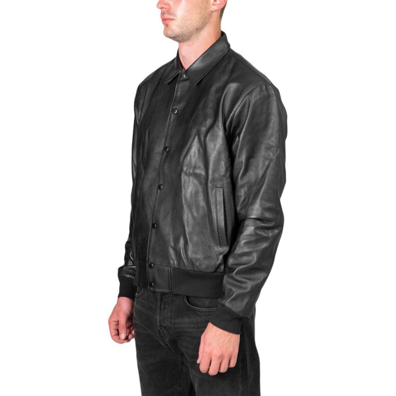 very famous leather jacket schwarz 725639